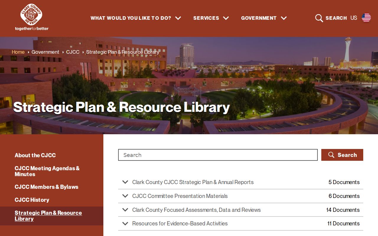 Clark County criminal justice council documents